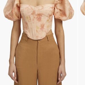 Bardot Kiah Floral Corset Crop Top